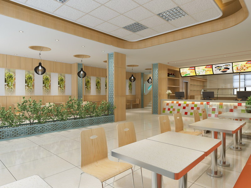 快餐店装修效果图